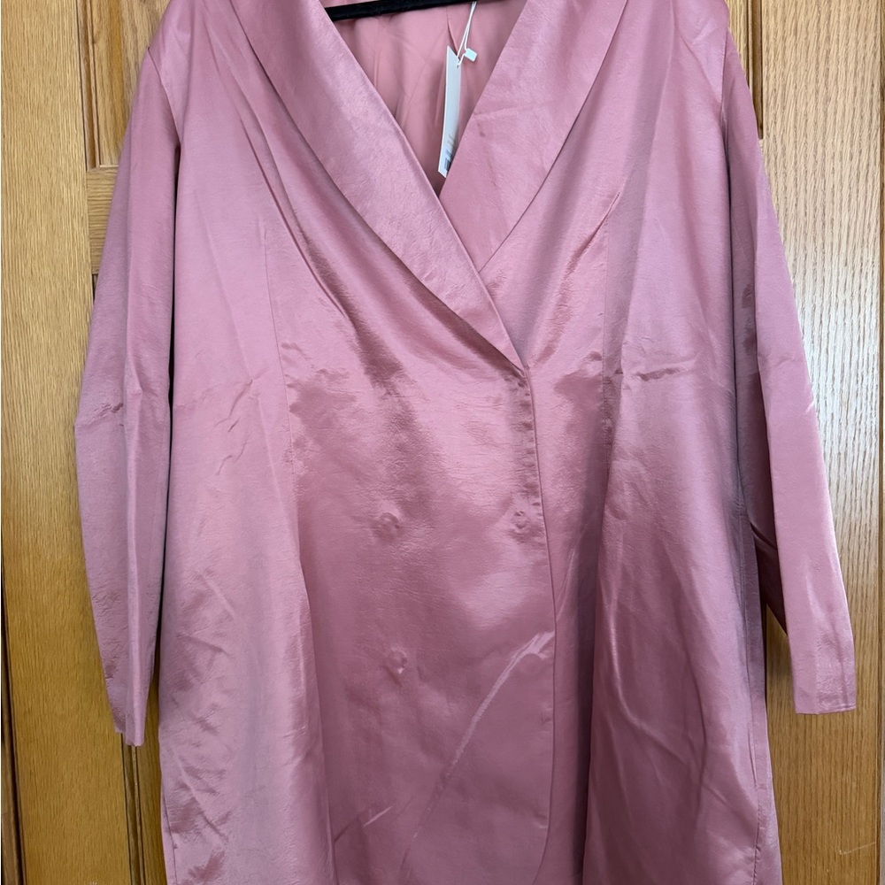 Choosy Mauve Satin Blazer Dress Size 16 NWT - Picture 2 of 2